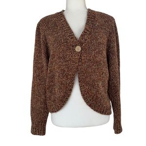Christopher & Banks Cozy Single Button Open Front Sweater